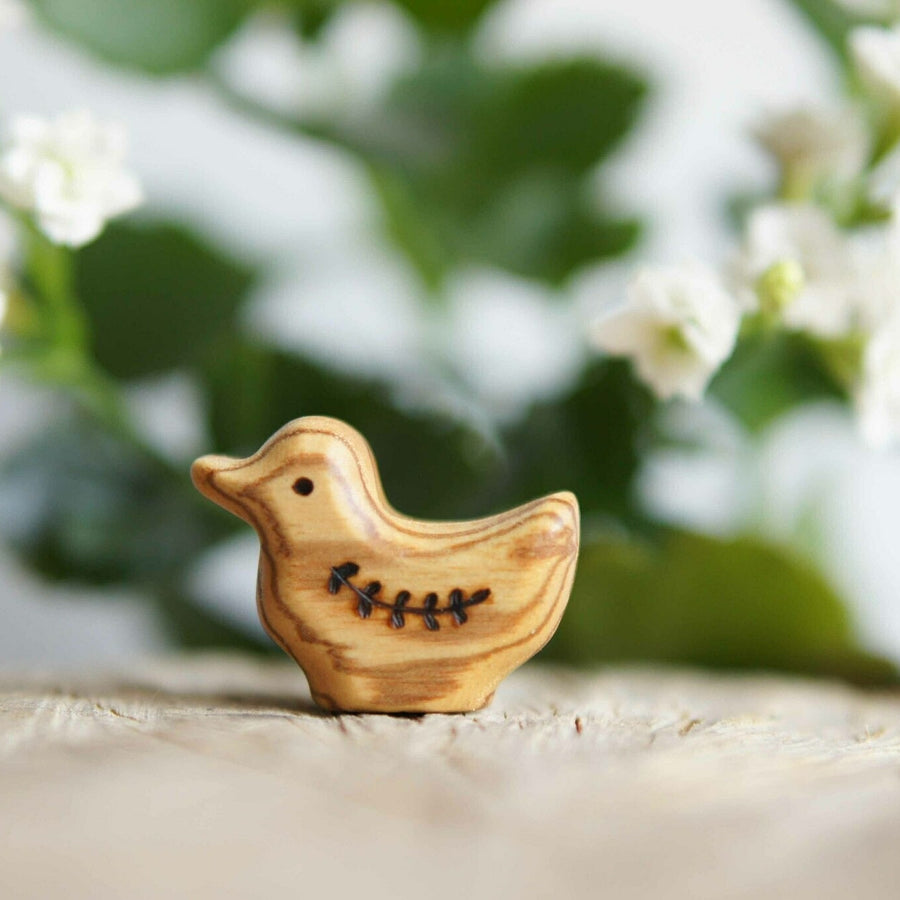 Wooden Duckling, a natural wood animal toy by Tiny Fox Hole (view 2)