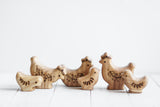 Wooden Hen, Lying, a natural wood animal toy by Tiny Fox Hole (view 3) · view 3