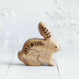 Wooden Bunny, No. 6, a natural wood animal toy by Tiny Fox Hole (view 2) · view 2