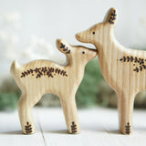 Wooden Fawn, a natural wood animal toy by Tiny Fox Hole (view 2) · view 2