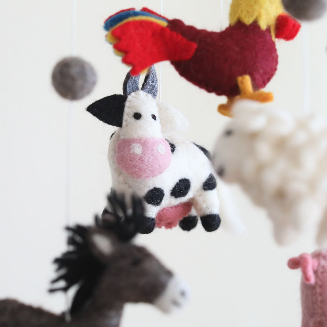 Farmland Animal Baby Mobile