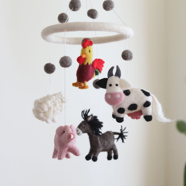 Farmland Animal Baby Mobile