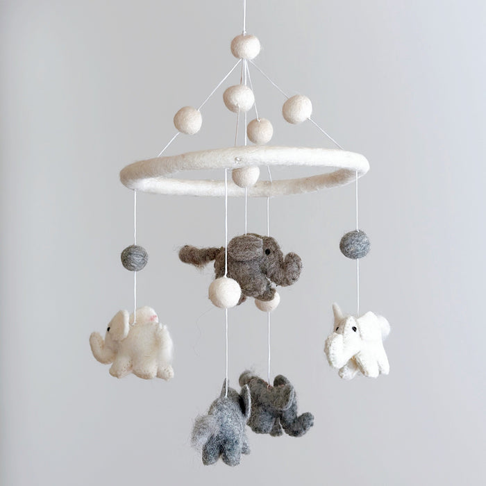Felt Baby Mobile - Mini Elephant