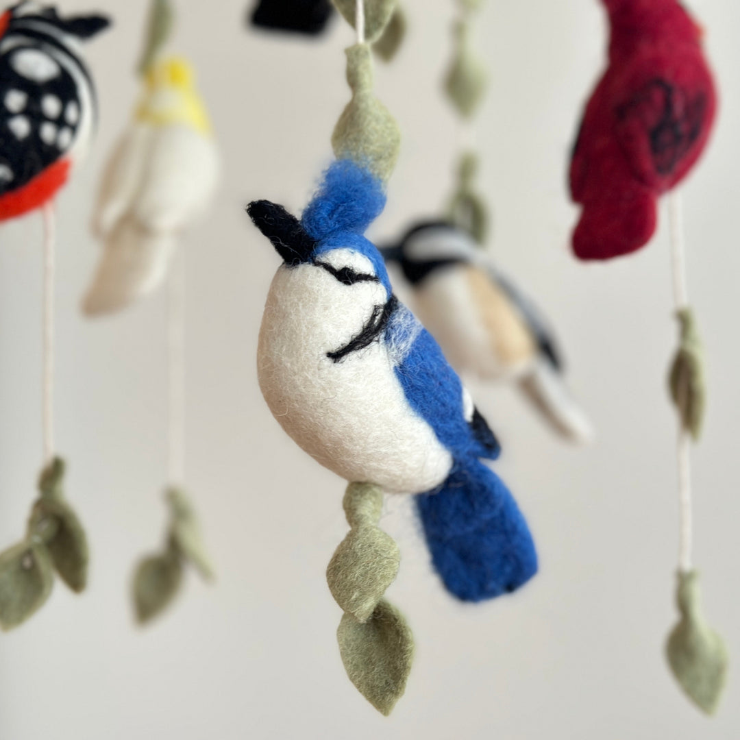 Felt Bird Baby Mobile - Wings of America