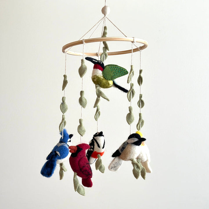 Felt Bird Baby Mobile - Wings of America