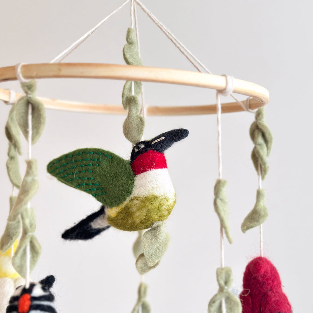 Felt Bird Baby Mobile - Wings of America