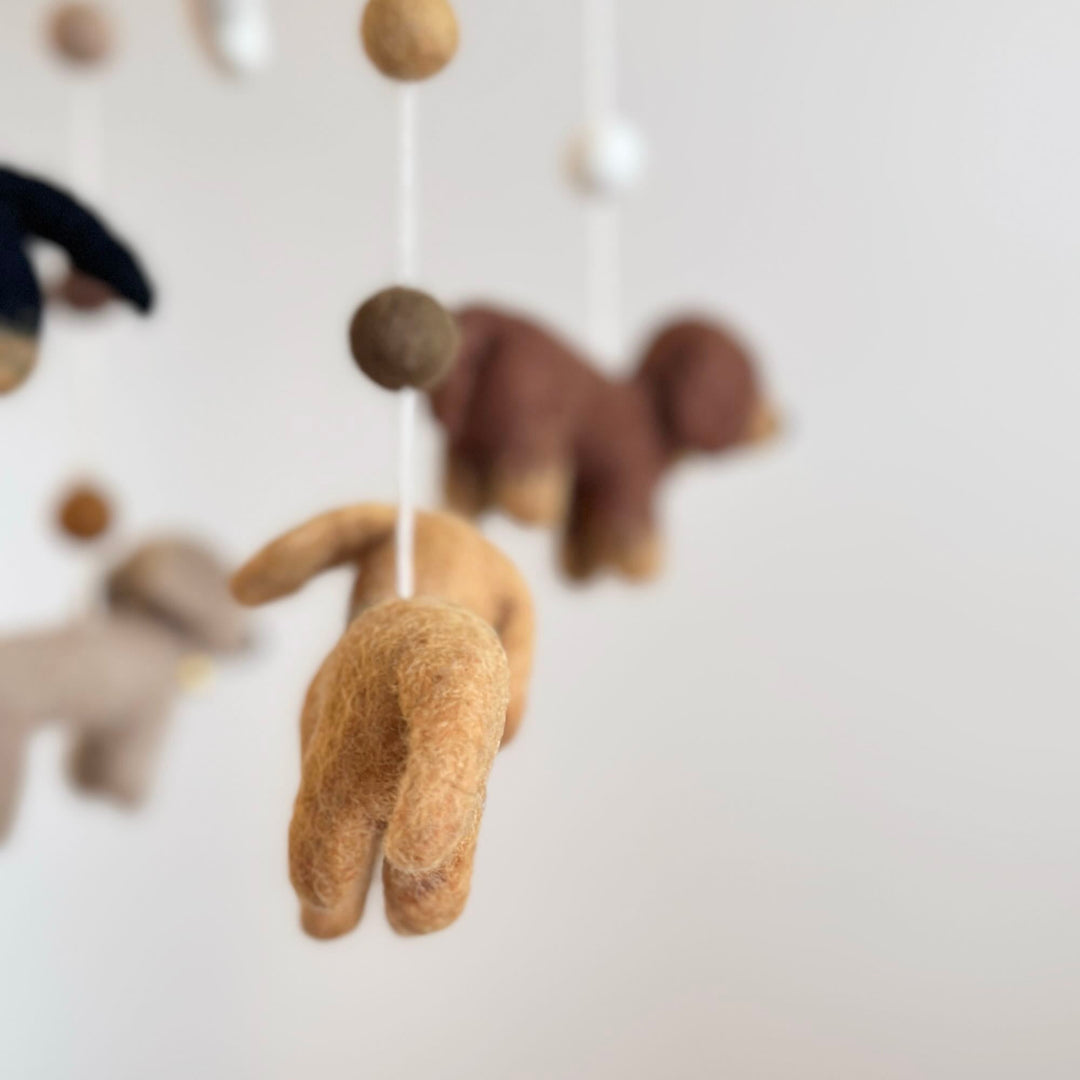 Felt Dachshund Dog Baby Mobile