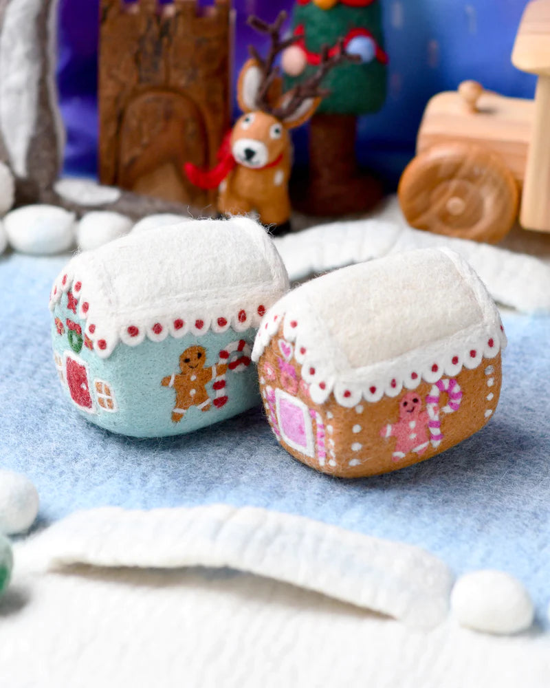 Felt Pink Gingerbread House