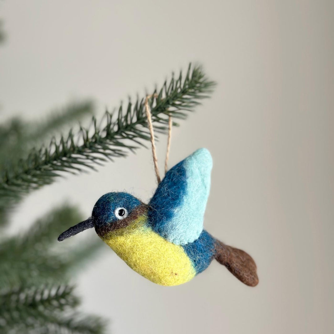 Felt Hummingbird Christmas Ornament