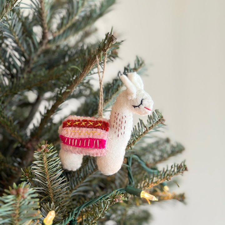 Felt Ornament - Llama