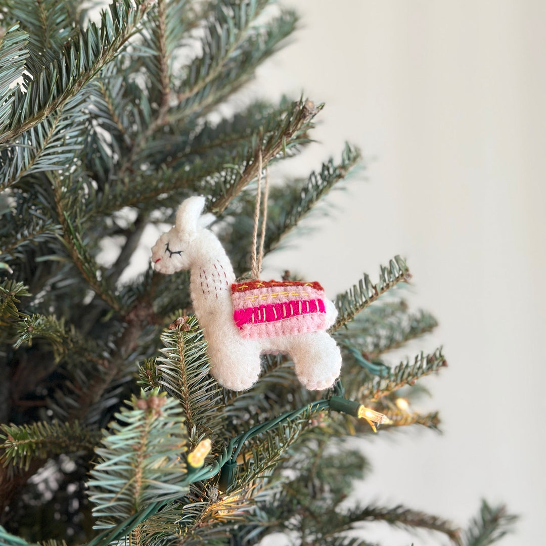 Felt Ornament - Llama