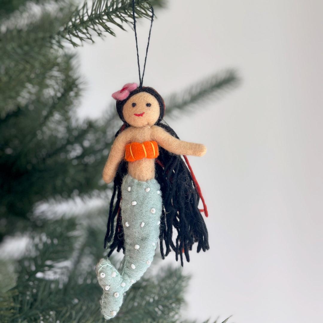 Felt Ornament - Silk Sea Mermaid