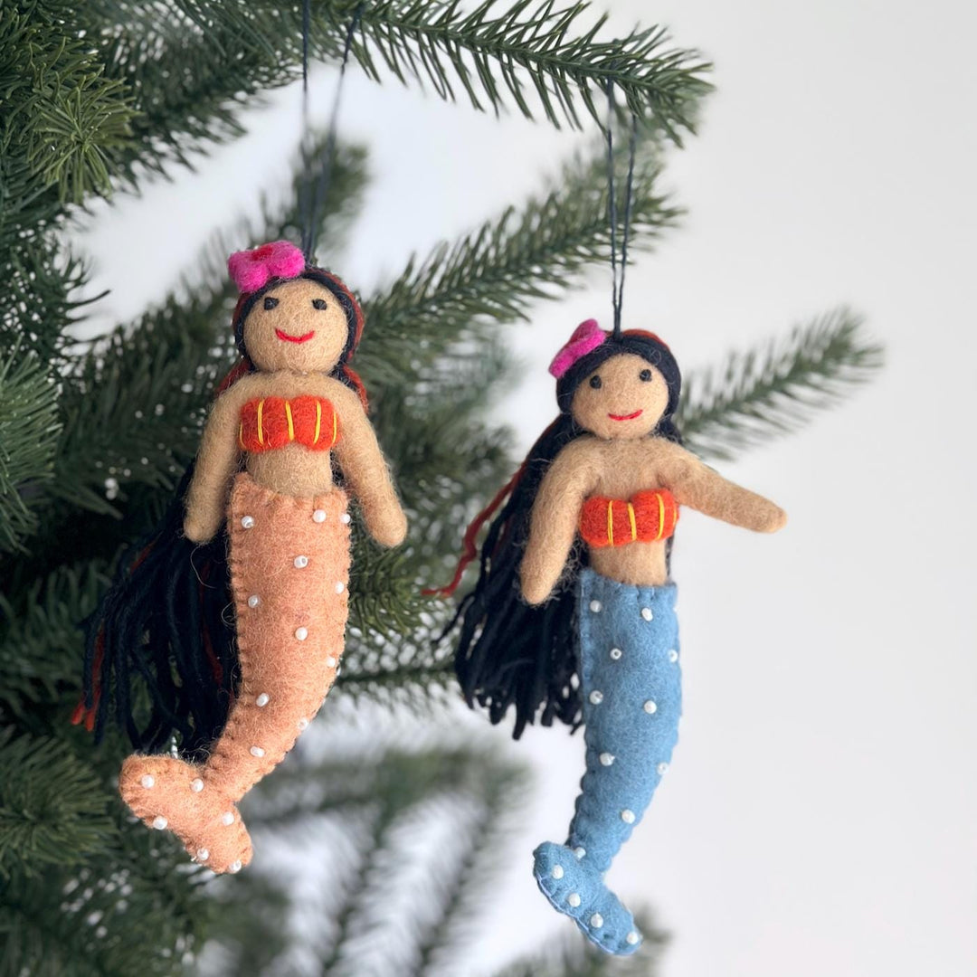 Felt Ornament - Silk Sea Mermaid