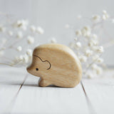 Wooden Hedgehog, Child, a natural wood animal toy by Tiny Fox Hole (view 2) · view 2