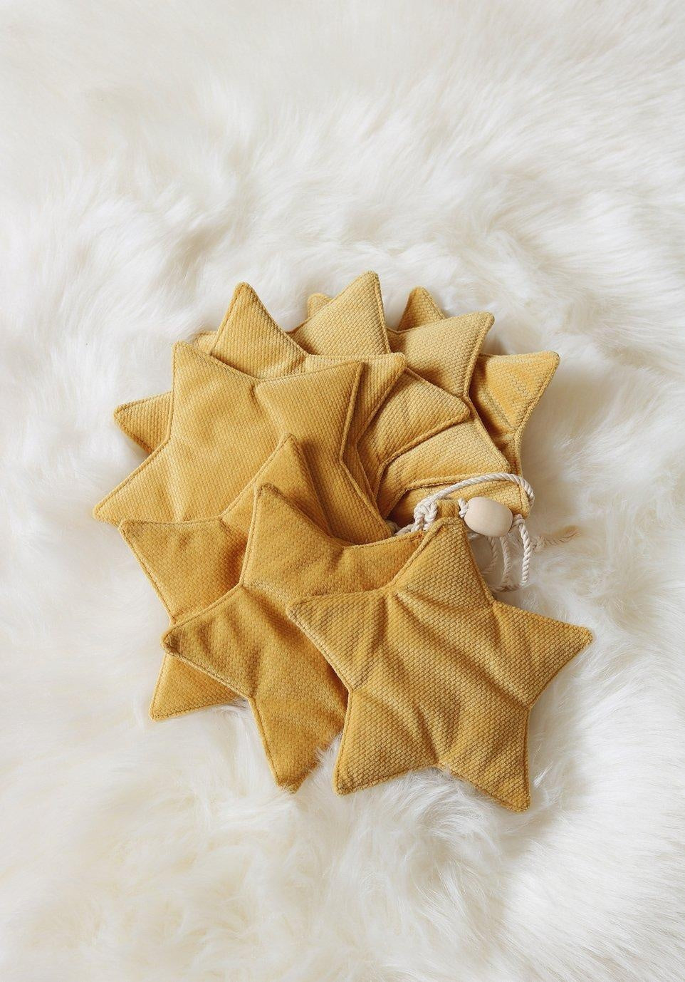 Velvet “Honey Dust” Garland with Stars