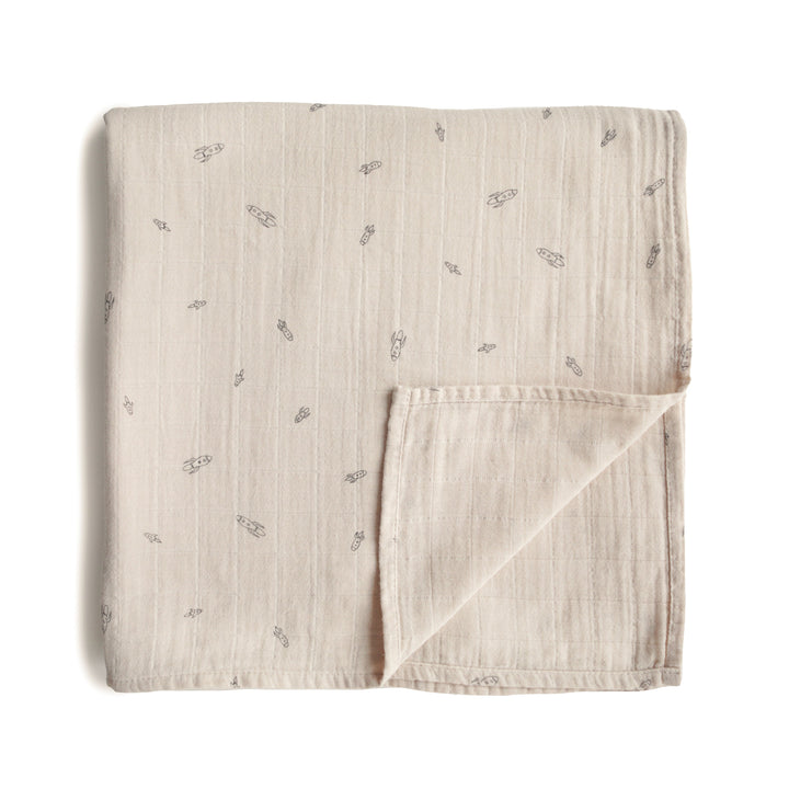 Organic Cotton Muslin Swaddle Blanket