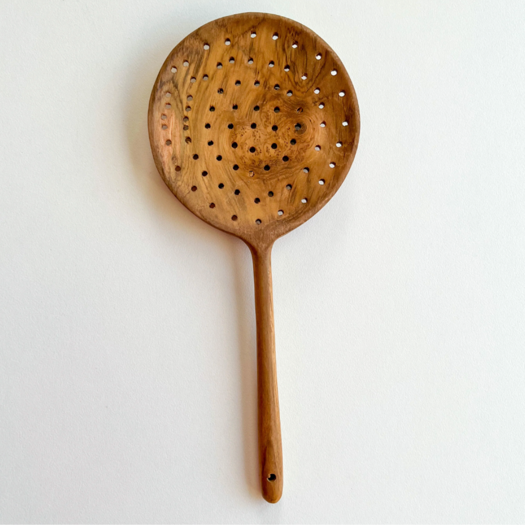 Papoose Teak Slotted Spoon