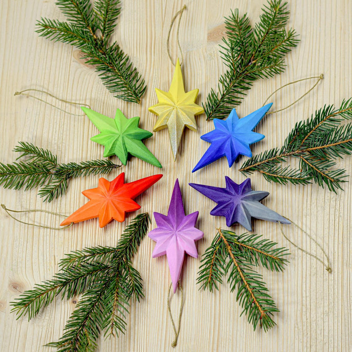 Bumbu Star Christmas Tree Decorations, Set of 6