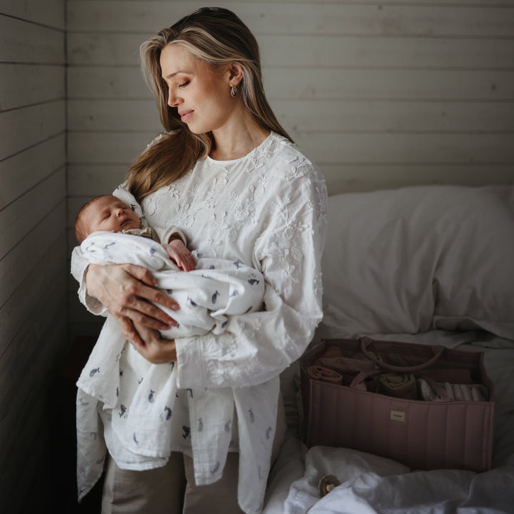 Organic Cotton Muslin Swaddle Blanket
