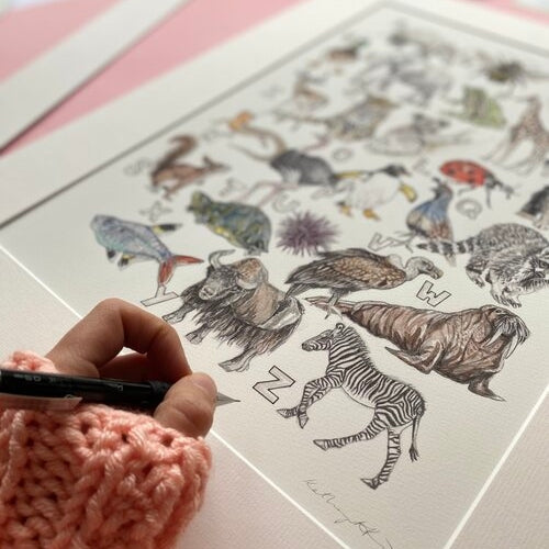 Animal Alphabet Print