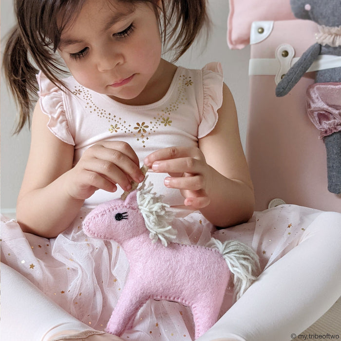 Felt Pink Unicorn