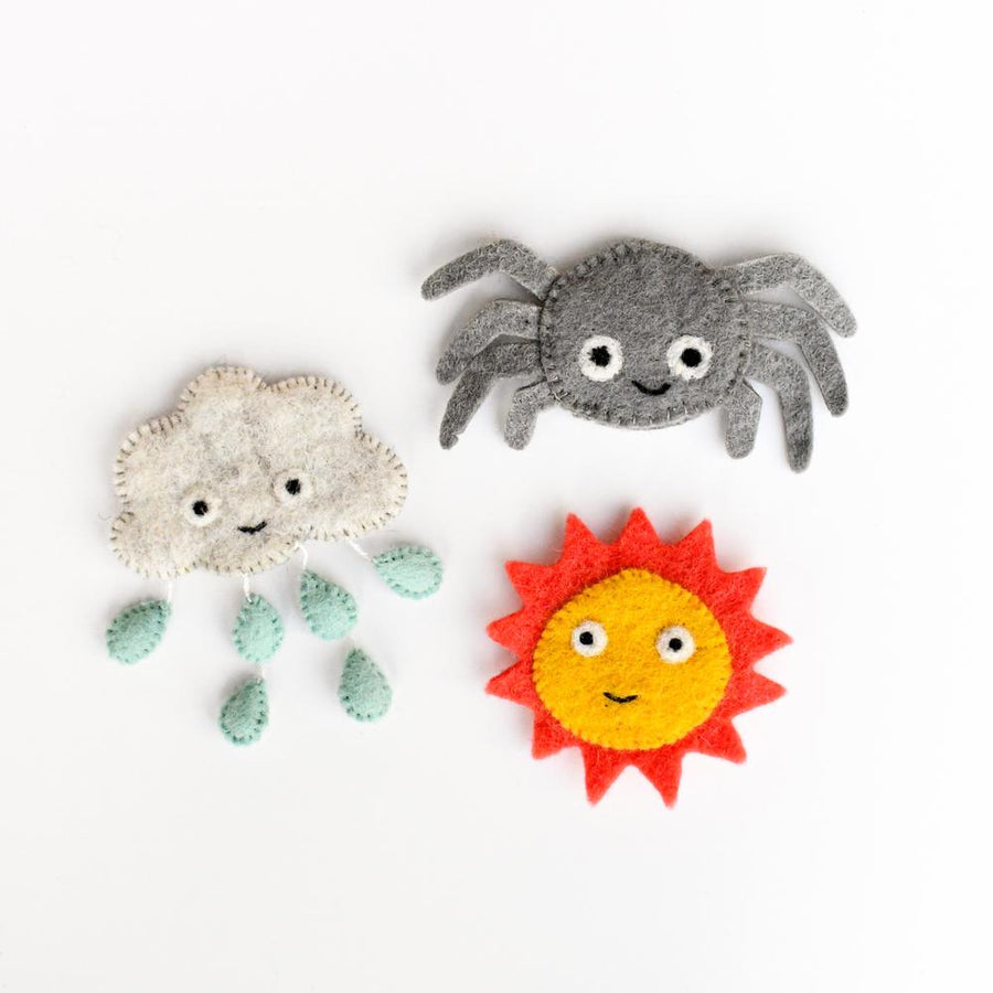Itsy Bitsy Spider, Finger Puppet Set of 3