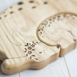 Wooden Deer Puzzle, a natural wood puzzle by Tiny Fox Hole (view 3) · view 3