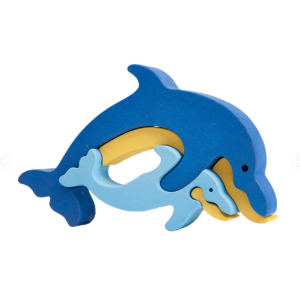 Wooden Dolphin Puzzle