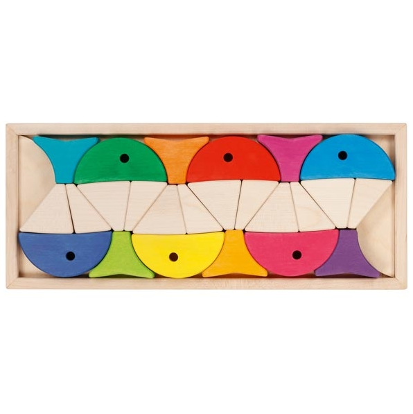 Goki Color and Shape Sorting Game, 6 Fish